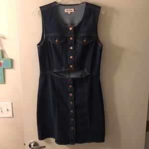 Madewell Denim Cutout Dress